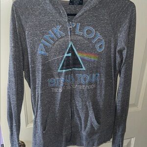Pink Floyd Gray Zip-Up Hoodie